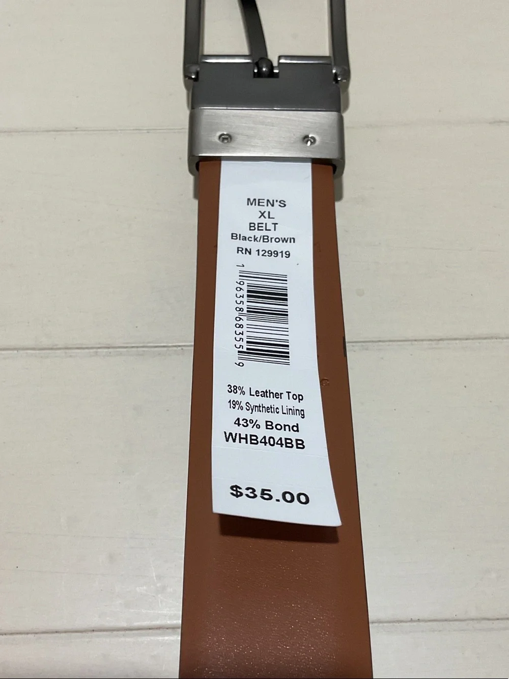 Walter Hagen Black Belt with Brushed Silver Buckle